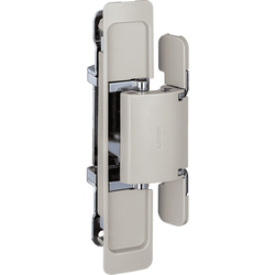  Sugatsune HES2S-150 Invisible 125 Degree Opening 3-Way Adjustable Hinge for 1-3/8" Minimum Thickness Doors, Surface Frame/Mortised Door-Mounted, Warm Gray