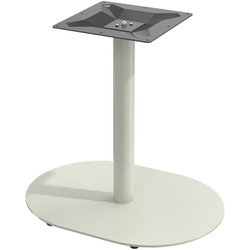 Peter Meier Positano D-Shape Table Base, 22"-D Spread, 28-1/2" Height. Indoor/Outdoor Rated, PronToe Compatible, Taupe