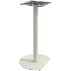 Peter Meier Positano D-Shape Table Base, 22"-D Spread, 28-1/2" Height. Indoor/Outdoor Rated, PronToe Compatible, Taupe