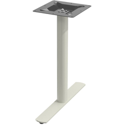Peter Meier Positano X-Style Round Column End Style Table Base, 3-3/8" X 26" Spread, 28-1/2" Height. Indoor/Outdoor Rated, PronToe Compatible, Taupe