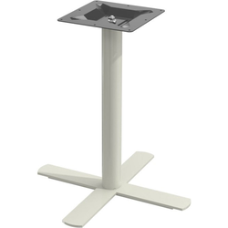 Peter Meier Positano X-Style Round Column Table Base, 26" X 26" Spread, 28-1/2" Height. Indoor/Outdoor Rated, PronToe Compatible, Taupe