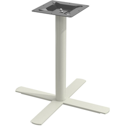 Peter Meier Positano X-Style Round Column Table Base, 30" X 30" Spread, 28-1/2" Height. Indoor/Outdoor Rated, PronToe Compatible, Taupe