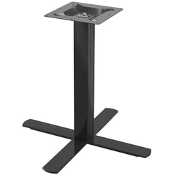 Peter Meier Positano X-Style Square Column Table Base, 30" X 30" Spread, 28-1/2" Height. Indoor/Outdoor Rated, PronToe Compatible, Black