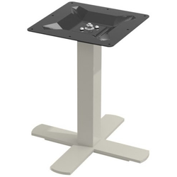 13% OFF Peter Meier Positano X-Style Square Column Table Base, 17" X 17" Spread, 18 1/4" Height. Indoor/Outdoor Rated, PronToe Compatible, Taupe