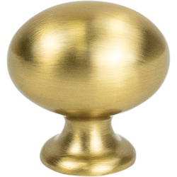Berenson Emerling Modern Brushed Gold Knob, 1-3/8" Length x 31/32" Width x 1-3/8" Projection