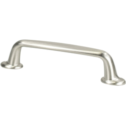 Berenson Emerling 3-3/4" Center to Center Brushed Nickel Pull, 4-7/8" Length x 21/32" Width x 1-5/32" Projection