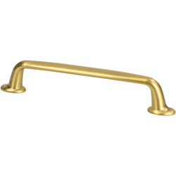 Berenson Emerling 5-1/16" Center to Center Modern Brushed Gold Pull, 6-1/8" Length x 21/32" Width x 1-5/32" Projection