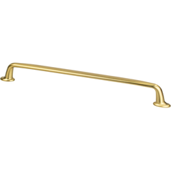 Berenson Emerling 8-13/16" Center to Center Modern Brushed Gold Pull, 9-29/32" Length x 21/32" Width x 1-5/32" Projection