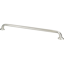 Berenson Emerling 12" Center to Center Brushed Nickel Appliance Pull, 13-1/4" Length x 13/16" Width x 1-3/8" Projection