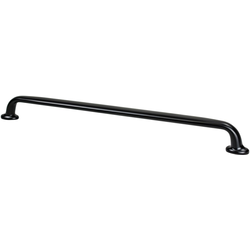 Berenson Emerling 12" Center to Center Matte Black Appliance Pull, 13-1/4" Length x 13/16" Width x 1-3/8" Projection