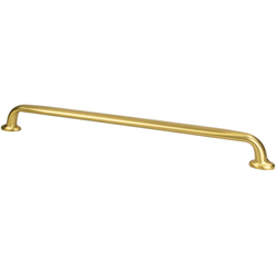 Berenson Emerling 12" Center to Center Modern Brushed Gold Appliance Pull, 13-1/4" Length x 13/16" Width x 1-3/8" Projection