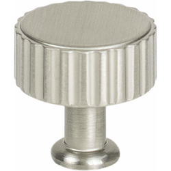 25% OFF Berenson Cannelee Brushed Nickel Round Cabinet Knob, 1-3/16" Diameter x 1-3/16" Projection