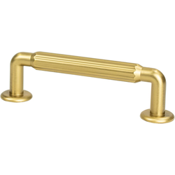 25% OFF Berenson Cannelee 3-3/4" (96mm) Center to Center Modern Brushed Gold Cabinet Pull, 4-21/32" Length x 7/8" Width x 1-11/32" Projection