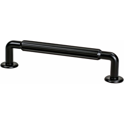 25% OFF Berenson Cannelee 5-1/16" (128mm) Center to Center Matte Black Cabinet Pull, 5-1/2" Length x 7/8" Width x 1-11/32" Projection