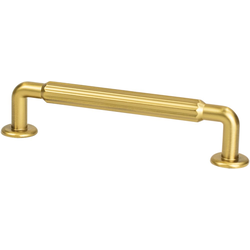 25% OFF Berenson Cannelee 5-1/16" (128mm) Center to Center Modern Brushed Gold Cabinet Pull, 5-1/2" Length x 7/8" Width x 1-11/32" Projection
