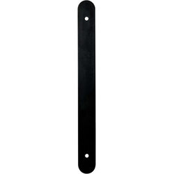 Berenson Galloway 8-13/16" (224mm) Center to Center Matte Black Round Backplate for Pulls, 11-3/16" Length x 1-3/16" Width x 3/32" Projection