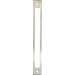 Berenson Statler 8-13/16" (224mm) Center to Center Brushed Nickel Cutout Backplate for Pulls, 9-27/32" Length x 1-3/16" Width x 3/32" Projection