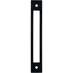 Berenson Statler 6-5/16" (160mm) Center to Center Matte Black Cutout Backplate for Pulls, 7-13/32" Length x 1-3/16" Width x 3/32" Projection