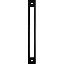 Berenson Statler 8-13/16" (224mm) Center to Center Matte Black Cutout Backplate for Pulls, 9-27/32" Length x 1-3/16" Width x 3/32" Projection