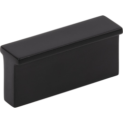 Elements Brewer 1-1/4" (32 mm) Center to Center Matte Black Cabinet Pull, 1-3/4" Length x 1/2" Width x 13/16" Projection
