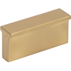 Elements Brewer 1-1/4" (32 mm) Center to Center Satin Bronze Cabinet Pull, 1-3/4" Length x 1/2" Width x 13/16" Projection