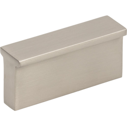 Elements Brewer 1-1/4" (32 mm) Center to Center Satin Nickel Cabinet Pull, 1-3/4" Length x 1/2" Width x 13/16" Projection