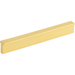 Elements Brewer 5-1/16" (128 mm) Center to Center Brushed Gold Cabinet Pull, 6" Length x 1/2" Width x 13/16" Projection