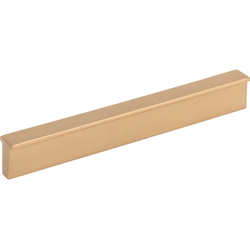 Elements Brewer 5-1/16" (128 mm) Center to Center Satin Bronze Cabinet Pull, 6" Length x 1/2" Width x 13/16" Projection
