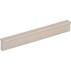 Elements Brewer 5-1/16" (128 mm) Center to Center Satin Nickel Cabinet Pull, 6" Length x 1/2" Width x 13/16" Projection