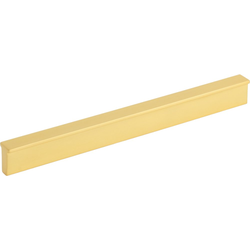 Elements Brewer 6-5/16" (160 mm) Center to Center Brushed Gold Cabinet Pull, 8" Length x 1/2" Width x 13/16" Projection