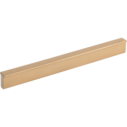 Elements Brewer 6-5/16" (160 mm) Center to Center Satin Bronze Cabinet Pull, 8" Length x 1/2" Width x 13/16" Projection