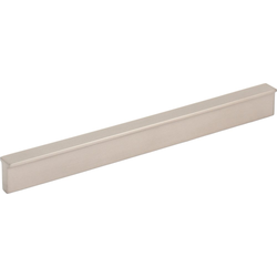 Elements Brewer 6-5/16" (160 mm) Center to Center Satin Nickel Cabinet Pull, 8" Length x 1/2" Width x 13/16" Projection