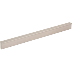 Elements Brewer 8-13/16" (224 mm) Center to Center Satin Nickel Cabinet Pull, 10" Length x 1/2" Width x 13/16" Projection