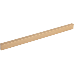 Elements Brewer 10-1/16" (256 mm) Center to Center Satin Bronze Cabinet Pull, 12" Length x 1/2" Width x 13/16" Projection