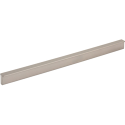 Elements Brewer 10-1/16" (256 mm) Center to Center Satin Nickel Cabinet Pull, 12" Length x 1/2" Width x 13/16" Projection