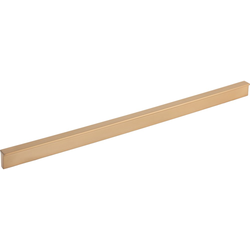 Elements Brewer 12" (305 mm) Center to Center Satin Bronze Cabinet Pull, 15" Length x 1/2" Width x 13/16" Projection