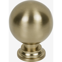 Jeffrey Alexander Davis Satin Bronze Round Cabinet Knob, 1-1/8" Diameter x 1-1/2" Projection