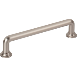 Jeffrey Alexander Davis 5-1/16" (128 mm) Center to Center Satin Nickel Cabinet Pull, 5-13/16" Length x 3/8" Width x 1-1/4" Projection