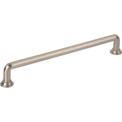 Jeffrey Alexander Davis 7-9/16" (192 mm) Center to Center Satin Nickel Cabinet Pull, 8-5/16" Length x 3/8" Width x 1-1/4" Projection