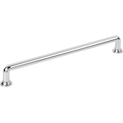 Jeffrey Alexander Davis 8-13/16" (224 mm) Center to Center Polished Chrome Cabinet Pull, 9-9/16" Length x 3/8" Width x 1-1/4" Projection