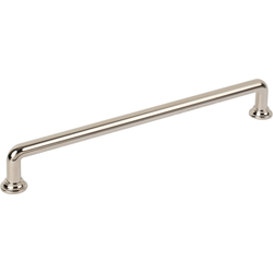 Jeffrey Alexander Davis 8-13/16" (224 mm) Center to Center Polished Nickel Cabinet Pull, 9-9/16" Length x 3/8" Width x 1-1/4" Projection