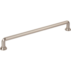 Jeffrey Alexander Davis 8-13/16" (224 mm) Center to Center Satin Nickel Cabinet Pull, 9-9/16" Length x 3/8" Width x 1-1/4" Projection