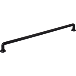 Jeffrey Alexander Davis 12" (305 mm) Center to Center Matte Black Cabinet Pull, 12-3/4" Length x 3/8" Width x 1-1/4" Projection