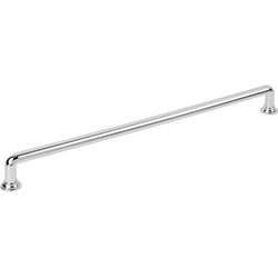 Jeffrey Alexander Davis 12" (305 mm) Center to Center Polished Chrome Cabinet Pull, 12-3/4" Length x 3/8" Width x 1-1/4" Projection