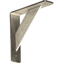 Traditional 2"W x 8"D x 8"H Countertop Bracket, Stainless Steel Stainless Steel