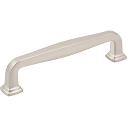 Jeffrey Alexander Fontana 5-1/16" (128 mm) Center to Center Satin Nickel Cabinet Pull, 5-13/16" Length x 1/2" Width x 1-3/8" Projection