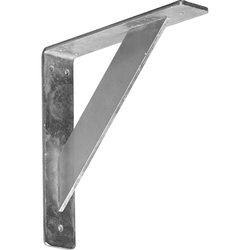 Traditional 2"W x 10"D x 10"H Countertop Bracket, Cold Rolled Steel Unfinished