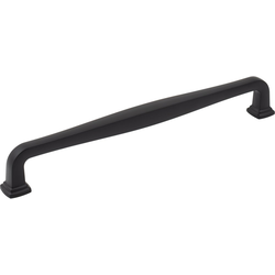 Jeffrey Alexander Fontana 8-13/16" (224 mm) Center to Center Matte Black Cabinet Pull, 9-9/16" Length x 9/16" Width x 1-7/16" Projection
