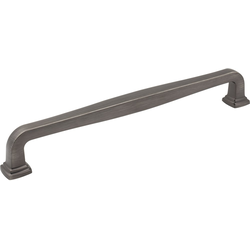 Jeffrey Alexander Fontana 12" (305 mm) Center to Center Brushed Pewter Appliance Pull, 13-1/8" Length x 3/4" Width x 2" Projection