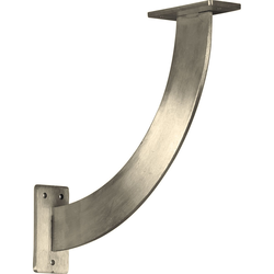 Bradford 2"W x 11"D x 11"H Countertop Bracket, Stainless Steel Stainless Steel